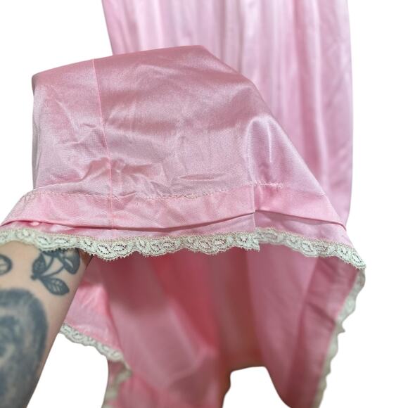 Vanity Fair Vintage Pink Ombré Nylon Nightgown – M - Coquette, Boudoir Glam -325 - Picture 6 of 7